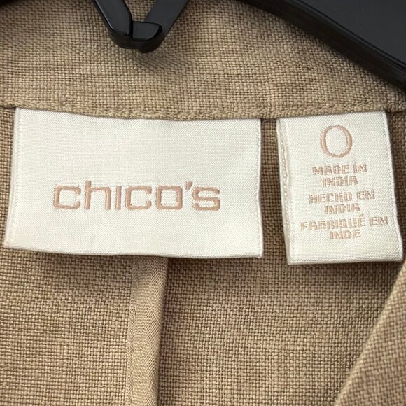 Chico's Women's Linen Lace Blazer Jacket - Picture 5 of 6